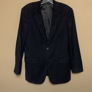 PRADA Men’s Modern Virgin Wool Navy Suit 48 Regular Luxury Minimalist Quite